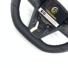 Load image into Gallery viewer, CCExcellent for tesla model S 2022+ carbon fiber steering wheel black smooth leather