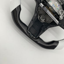 Load image into Gallery viewer, CCExcellent for tesla model3 2017-2020 carbon fiber steering wheel gloss black carbon fiber thumbgrips