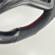 Load image into Gallery viewer, CCExcellent for tesla model s/x 2012-2021 carbon fiber steering wheel red stitching
