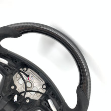 Load image into Gallery viewer, CCExcellent for tesla model s 2022+ carbon fiber steering wheel black stitching
