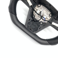 Load image into Gallery viewer, CCExcellent for tesla model s 2022+ carbon fiber steering wheel black perforated leather