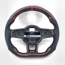 Load image into Gallery viewer, CCExcellent for Volkswagen MK7 2015-2019 carbon fiber steering wheel gloss forged carbon fiber with red flakes