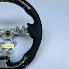 Load image into Gallery viewer, CCexcellent For NISSAN GTR R35 2009-2016 carbon fiber steering wheel with gold flake forged carbon