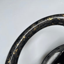 Load image into Gallery viewer, CCexcellent For Tesla Model Y carbon fiber steering wheel with gold flake forged carbon