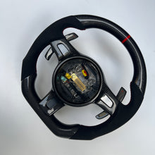 Load image into Gallery viewer, CCexcellent For Porsche Cayman models 2013 2014 2015 2016 carbon fiber steering wheel with black Italian alcantara sides
