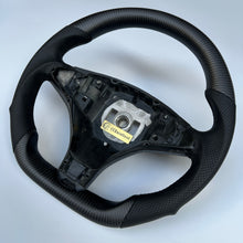 Load image into Gallery viewer, CCexcellent For Tesla Model X carbon fiber steering wheel black perforated leather