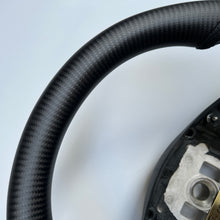 Load image into Gallery viewer, CCexcellent For Tesla Model X carbon fiber steering wheel black perforated leather