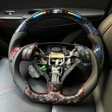 Load image into Gallery viewer, CCexcellent For Acura TSX 2004 2005 2006 2007 2008 carbon fiber steering wheel with LED at the top