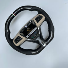 Load image into Gallery viewer, CCexcellent For MASERATI GHIBLI M157 2014 2015 2016 2017 2018 2019 carbon fiber steering wheel with black perforated leather sides