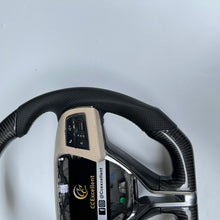 Load image into Gallery viewer, CCexcellent For MASERATI GHIBLI M157 2014 2015 2016 2017 2018 2019 carbon fiber steering wheel with black perforated leather sides