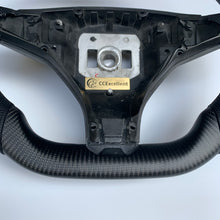 Load image into Gallery viewer, CCexcellent For Tesla Model S carbon fiber steering wheel flat top flat bottom