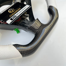 Load image into Gallery viewer, CCexcellent For Acura TSX 2004 2005 2006 2007 2008 carbon fiber steering wheel with white perforated leather sides