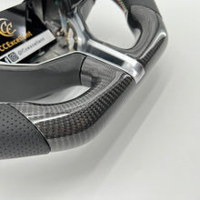 Load image into Gallery viewer, CCexcellent For MASERATI GHIBLI M157 2014 2015 2016 2017 2018 2019 carbon fiber wheel with black perforated leather sides