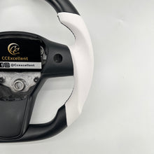 Load image into Gallery viewer, CCexcellent For Tesla Model 3 steering wheel with matte piano black