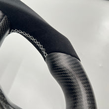 Load image into Gallery viewer, CCexcellent For Tesla Model 3 matte carbon fiber steering wheel with black suede