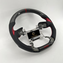 Load image into Gallery viewer, CCExcellent for Toyota Tundra 2014-2020 carbon fiber steering wheel red thumbgrips
