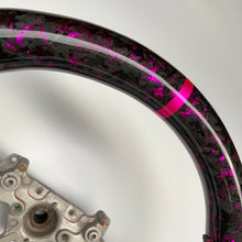 Load image into Gallery viewer, CCexcellent For Nissan GTR R35 2009-2016 carbon fiber steering wheel with pink flake forged carbon