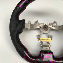 Load image into Gallery viewer, CCexcellent For Nissan GTR R35 2009-2016 carbon fiber steering wheel with pink flake forged carbon