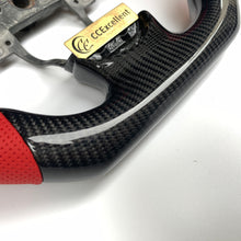 Load image into Gallery viewer, CCexcellent For Acura TL 2009 2010 2011 2012 2013 2014 carbon fiber steering wheel with red perforated leather sides