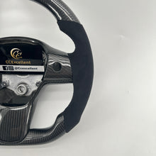 Load image into Gallery viewer, CCexcellent For Tesla Model 3 steering wheel carbon fiber with black suede