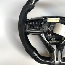 Load image into Gallery viewer, CCexcellent For MASERATI GHIBLI M157 2014 2015 2016 2017 2018 2019 carbon fiber wheel with black perforated leather sides