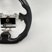 Load image into Gallery viewer, CCexcellent For Infiniti G37/EX35/EX37 2008/2009/2010/2011/2012/2013 carbon fiber steering wheel with black perforated leather