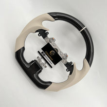 Load image into Gallery viewer, CCexcellent For Infiniti G37/G25/G35 2008/2009/2010/2011/2012/2013 carbon fiber steering wheel with white perforated leather