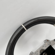 Load image into Gallery viewer, CCexcellent For Infiniti G37/G25 2008/2009/2010/2011/2012/2013 carbon fiber steering wheel with white perforated leather