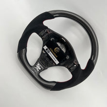 Load image into Gallery viewer, CCexcellent For 2008 2009 2010 2011 2012 2013 2014 2015 2016 2017 2018 2019 Maserati Gran Turismo carbon fiber steering wheel with black Italian alcantara sides