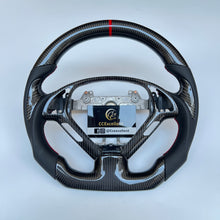 Load image into Gallery viewer, CCexcellent For Infiniti G37 2008/2009/2010/2011/2012 carbon fiber steering wheel with thumbgrips