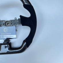 Load image into Gallery viewer, CCexcellent For Infiniti G37 2008/2009/2010/2011/2012/2013 carbon fiber steering wheel with black alcantara