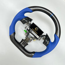 Load image into Gallery viewer, CCexcellent For Acura TSX 2004 2005 2006 2007 2008 carbon fiber steering wheel with blue perforated leather sides
