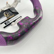Load image into Gallery viewer, CCexcellent For Nissan 2009-2016 GTR R35 carbon fiber steering wheel with pink flake forged carbon