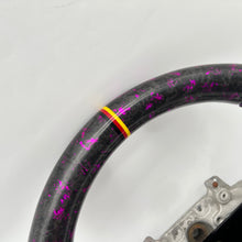 Load image into Gallery viewer, CCexcellent For Nissan 2009-2016 GTR R35 carbon fiber steering wheel with pink flake forged carbon