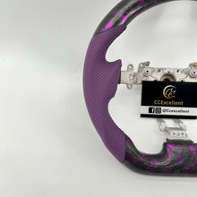 Load image into Gallery viewer, CCexcellent For Nissan 2009-2016 GTR R35 carbon fiber steering wheel with pink flake forged carbon