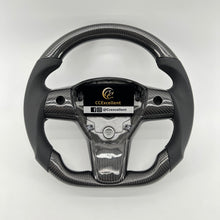 Load image into Gallery viewer, CCexcellent For Tesla Model Y 2017-2021 carbon fiber steering wheel