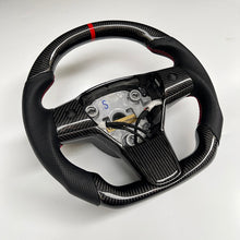 Load image into Gallery viewer, CCexcellent For Tesla Model Y steering wheel carbon fiber black glossy carbon