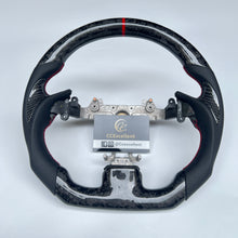 Load image into Gallery viewer, CCexcellent For Infiniti G37 2008/2009/2010/2011/2012/2013 forged carbon fiber steering wheel with thumbgrips 1