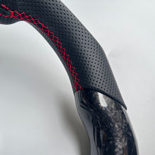 Load image into Gallery viewer, CCexcellent For Infiniti G37 2008/2009/2010/2011/2012/2013 forged carbon fiber steering wheel with thumbgrips 2