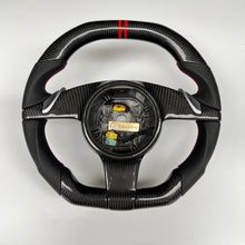 Load image into Gallery viewer, CCexcellent For Porsche Cayman models 2013 2014 2015 2016 carbon steering wheel with black perforated leather sides