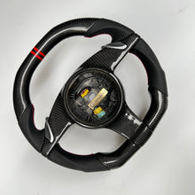 Load image into Gallery viewer, CCexcellent For Porsche Cayman models 2013 2014 2015 2016 carbon steering wheel with black perforated leather sides