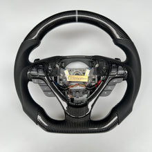 Load image into Gallery viewer, CCexcellent For Acura TL 2009 2010 2011 2012 2013 2014 carbon fiber steering wheel with black perforated leather sides