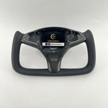 Load image into Gallery viewer, CCexcellent For Tesla Model S carbon fiber steering wheel with Yoke shape design