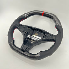 Load image into Gallery viewer, CCexcellent For Tesla Model X carbon fiber steering wheel glossy carbon flat top and flat bottom