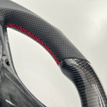 Load image into Gallery viewer, CCexcellent For Tesla Model X carbon fiber steering wheel glossy carbon flat top and flat bottom