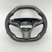 Load image into Gallery viewer, CCExcellent for tesla model s/x 2012-2021 carbon fiber steering wheel red stitching