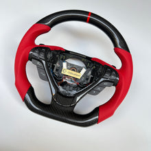 Load image into Gallery viewer, CCexcellent For Acura TL 2009 2010 2011 2012 2013 2014 carbon fiber steering wheel with red perforated leather sides