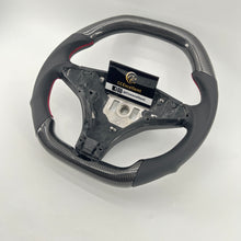 Load image into Gallery viewer, CCexcellent For Tesla Model S carbon fiber steering wheel glossy carbon flat top flat bottom
