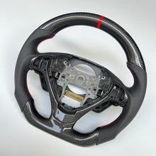 Load image into Gallery viewer, CCexcellent For Acura ZDX 2009 2010 2011 2012 carbon fiber steering wheel with black perforated leather sides