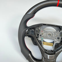 Load image into Gallery viewer, CCexcellent For Acura ZDX 2009 2010 2011 2012 carbon fiber steering wheel with black perforated leather sides